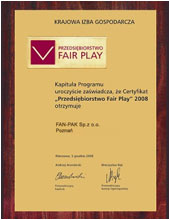Złota Statuetka Fair Play 2008